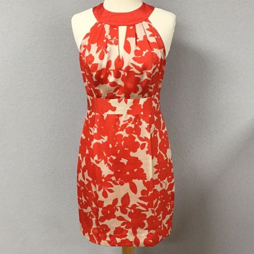 Forever 21‎ Orange White Floral Dress Size Small